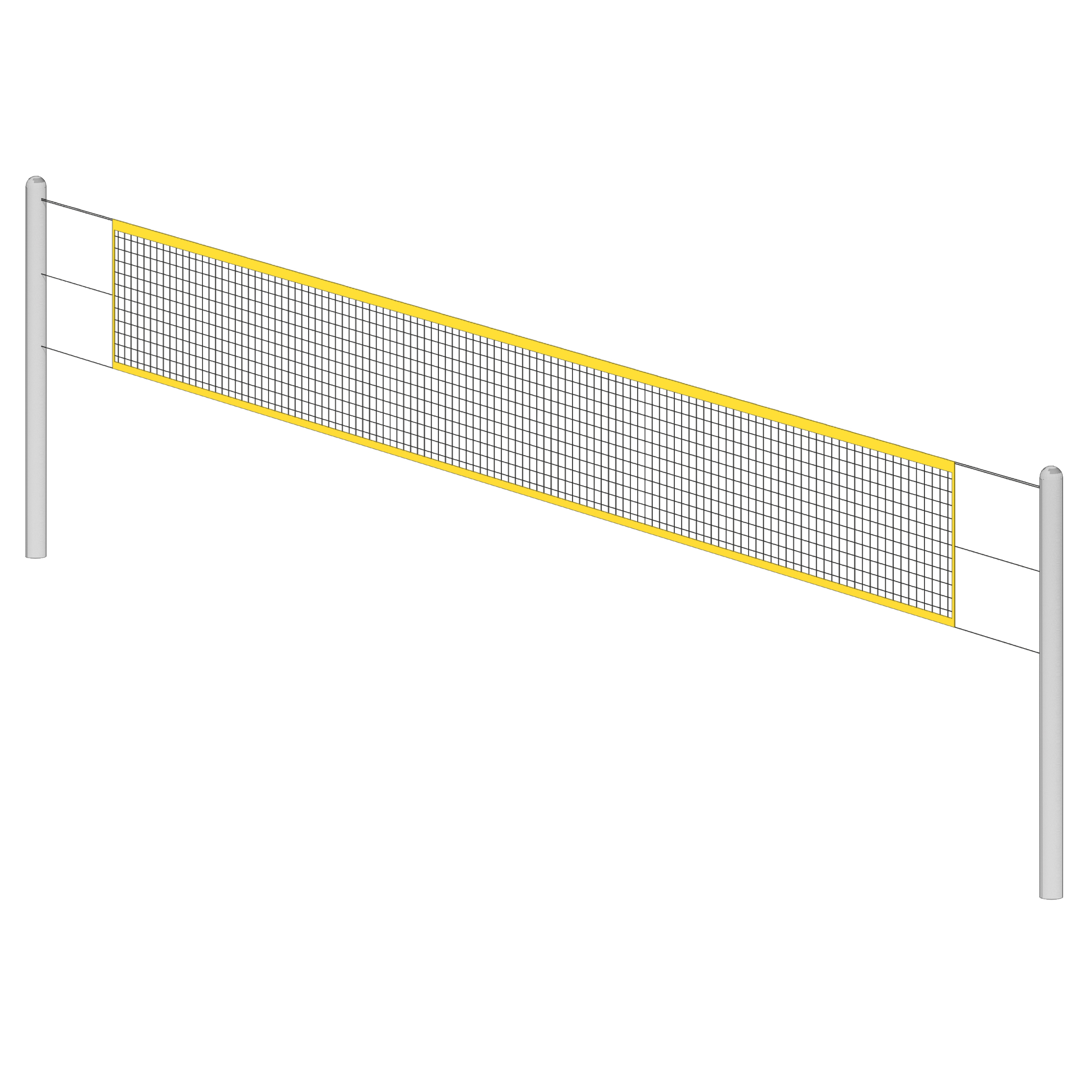 Volleyball-Anlage mit Nylonnetz Ansicht 2