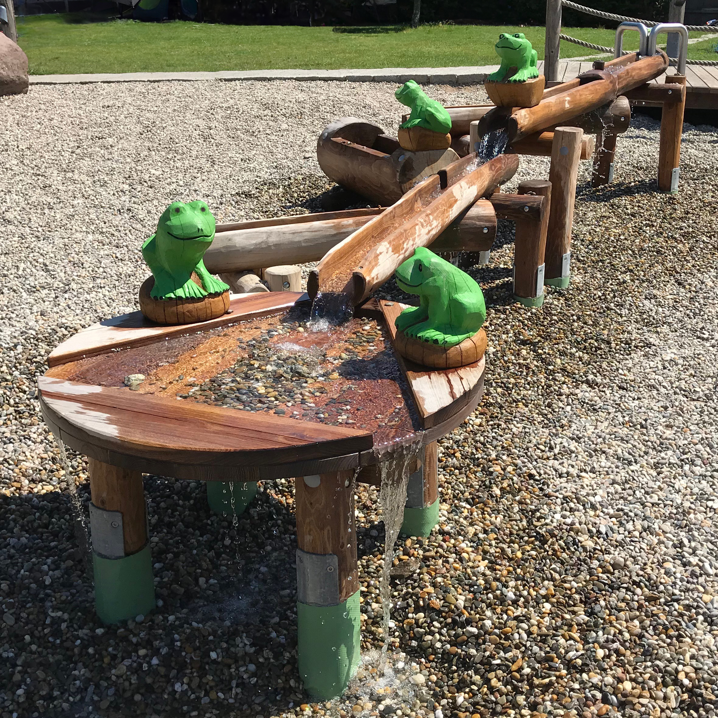 Wasserspielanlage Froschteich Ansicht 2