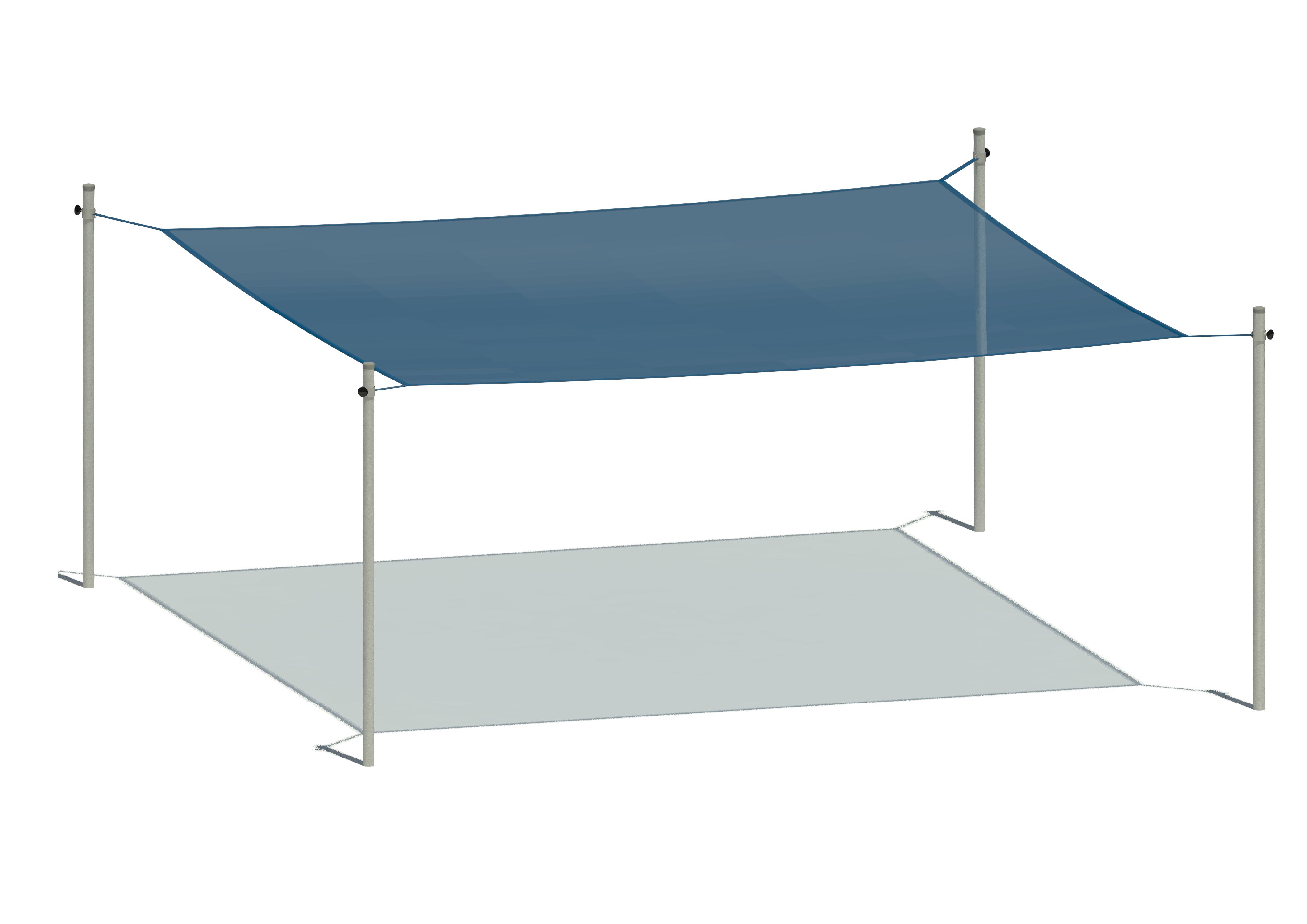 Sandkastenabdeckung/Sonnenschutz 071, 400 x 400 cm Ansicht 2