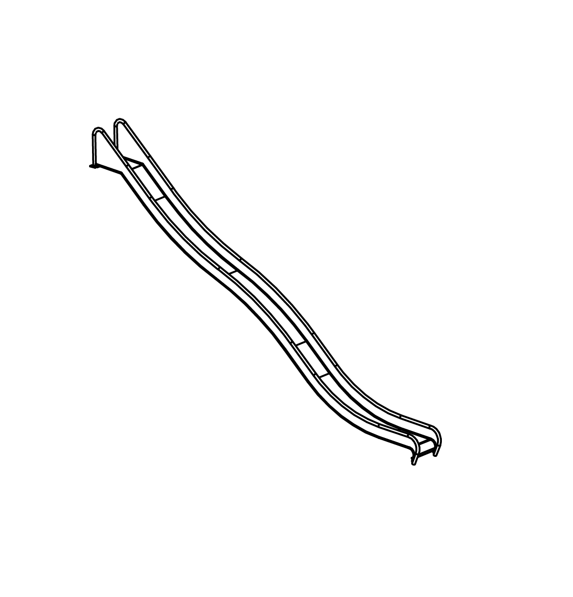 Edelstahlrutsche Ansicht 2