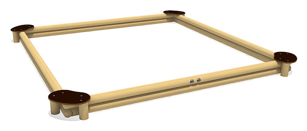 Sandkasten Sandy Quadrat 360