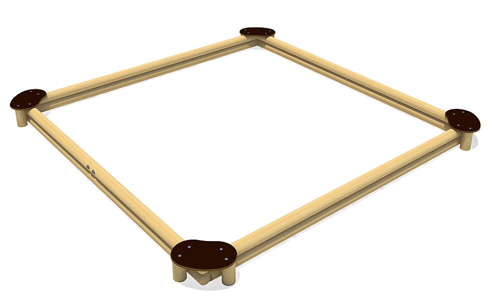 Sandkasten Sandy Quadrat 360 Ansicht 3