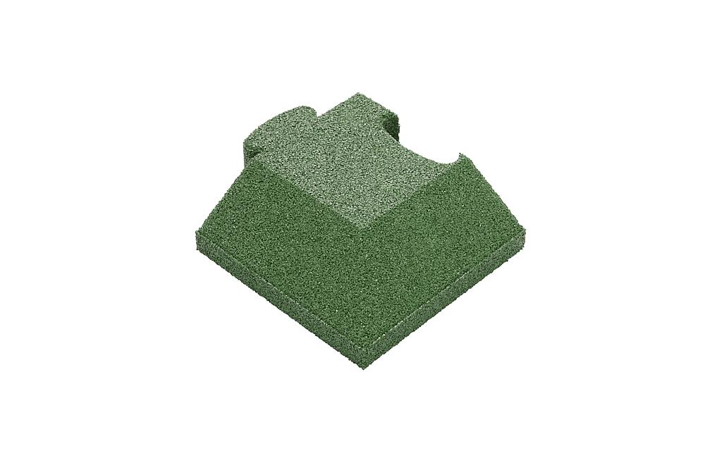 Puzzle Mat 3D Eckplatte angeschrägt 80 mm grün Ansicht 4