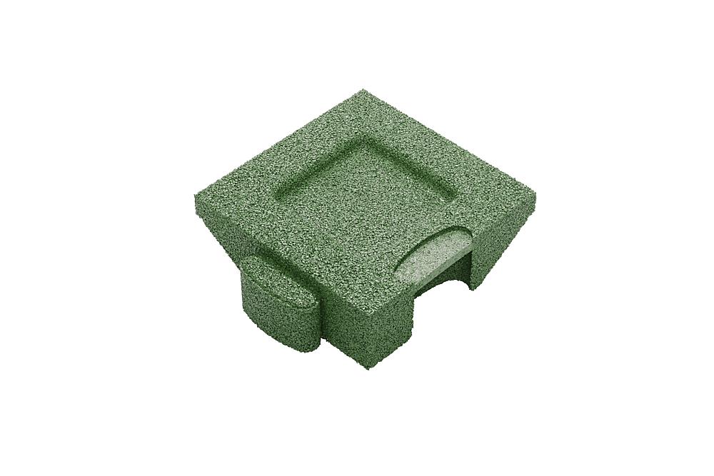 Puzzle Mat 3D Eckplatte angeschrägt 80 mm grün Ansicht 5