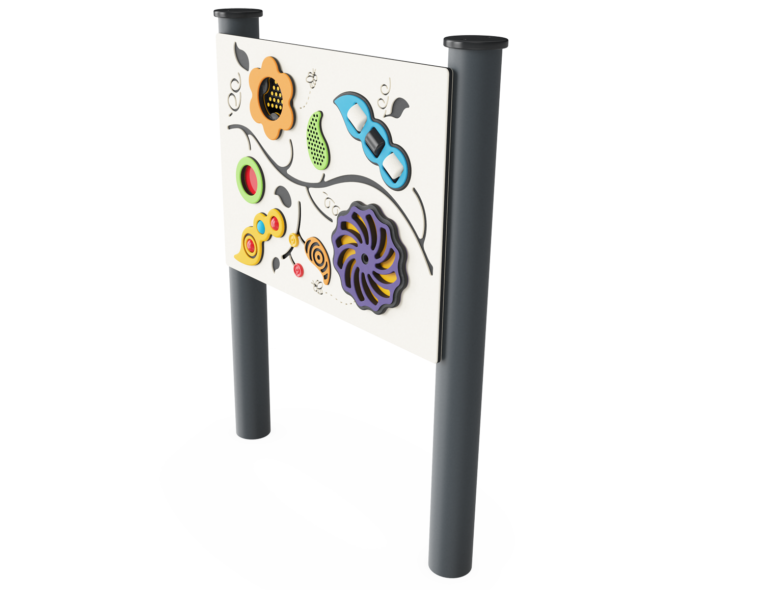 Multisensorik-Spielwand, runde Pfosten TPP280024 Ansicht 2