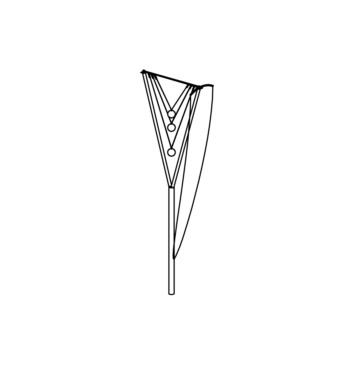 Dreizeitenpendel Ansicht 2