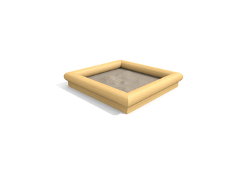 Sandkasten standard 2 x 2 m - nature Ansicht 3