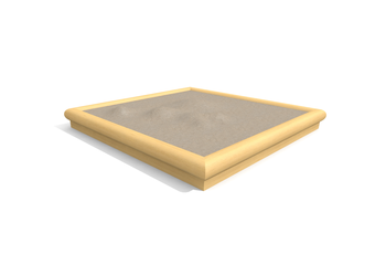 Sandkasten standard 2 x 2 m - nature Ansicht 4