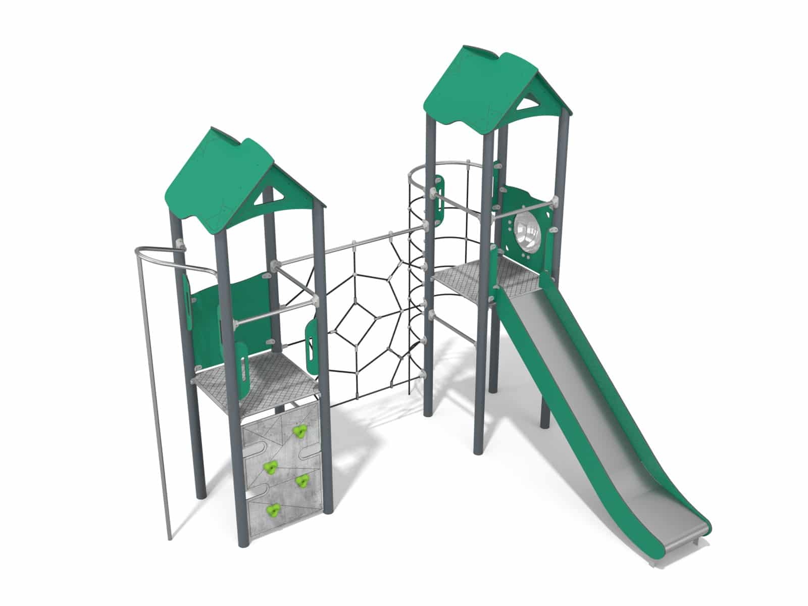 Doppel-Turm-Set mit Linarium für Spielplatz Ansicht 2