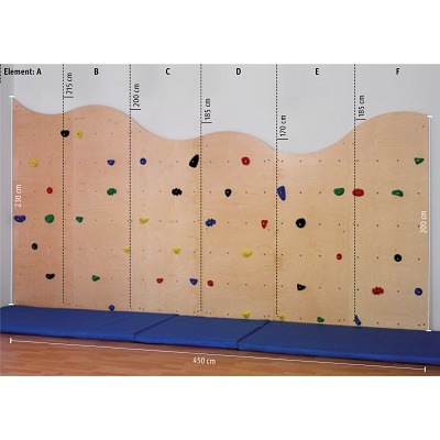 Kletterwand-Einzelelement „Climbing for Kids“ Ansicht 2